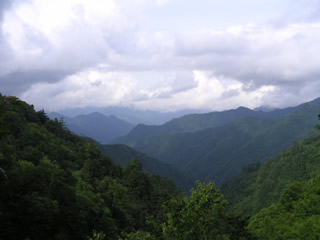 三国峠付近からの眺望
