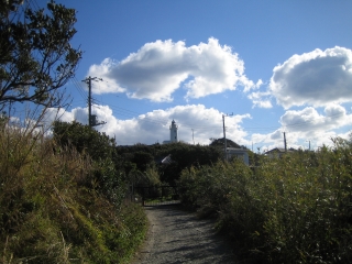 海側から見た州崎灯台　房総半島の最西端