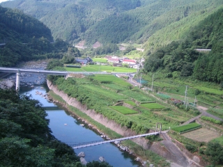 相良村を流れる川辺川