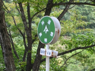 このタイプの林道標識は始めてかも