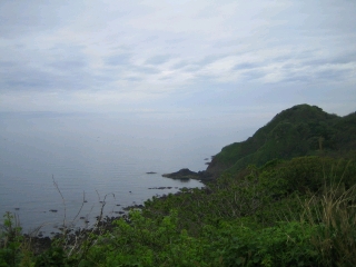 木ノ浦海岸シャク崎　能登半島最北端です