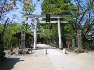 小諸城本丸跡に建立された懐古神社