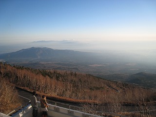 富士山新五合目から駿河湾を俯瞰